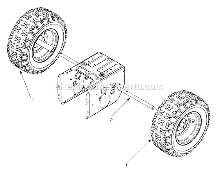 Page I Diagram and Parts List for 31AE573H401 1999 Yard Man Snow Blower